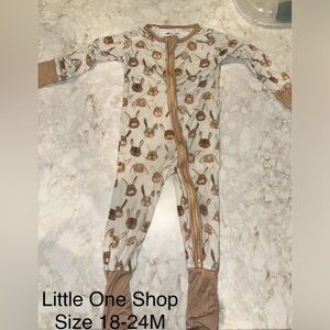 Little One Shop Bunny Convertible Onesie 18-24M